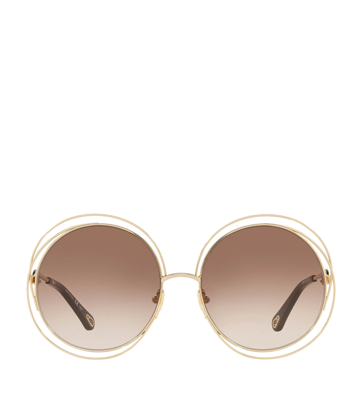 Chloé Carlina round sunglasses with gradient lenses - British product