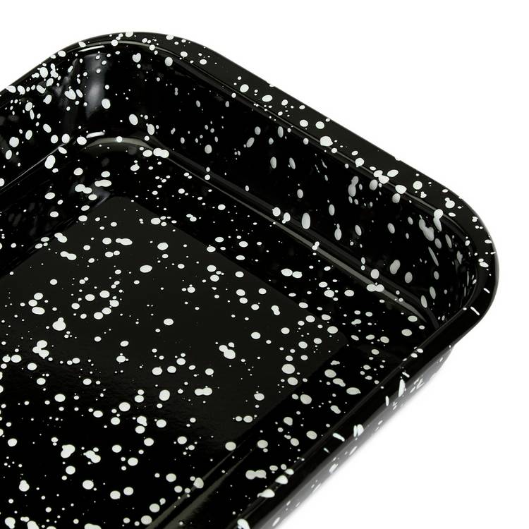 Habitat enamel roaster black 29cm, imported from the UK