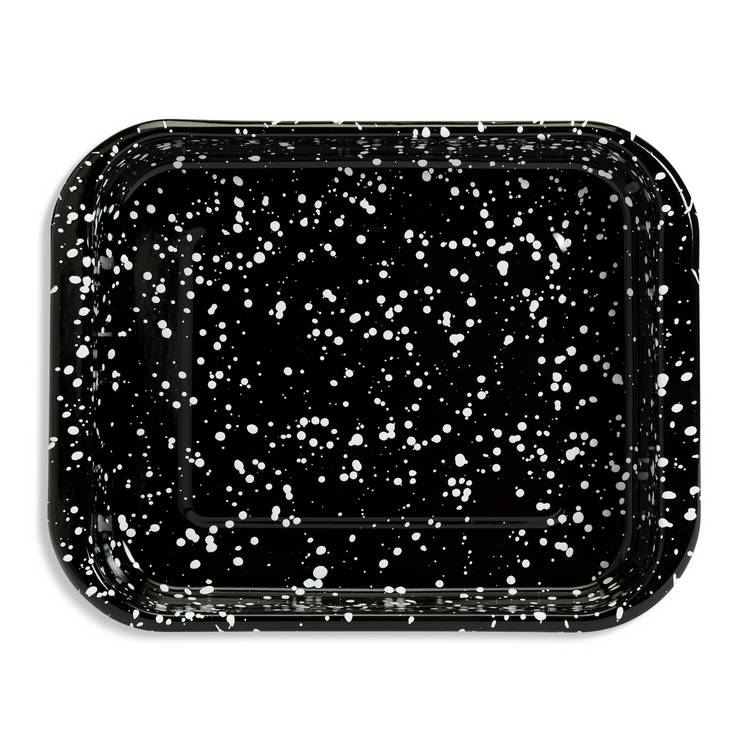 Habitat enamel roaster black 29cm, imported from the UK