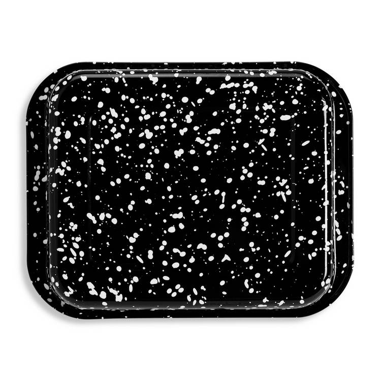 Habitat enamel roaster black 29cm, imported from the UK