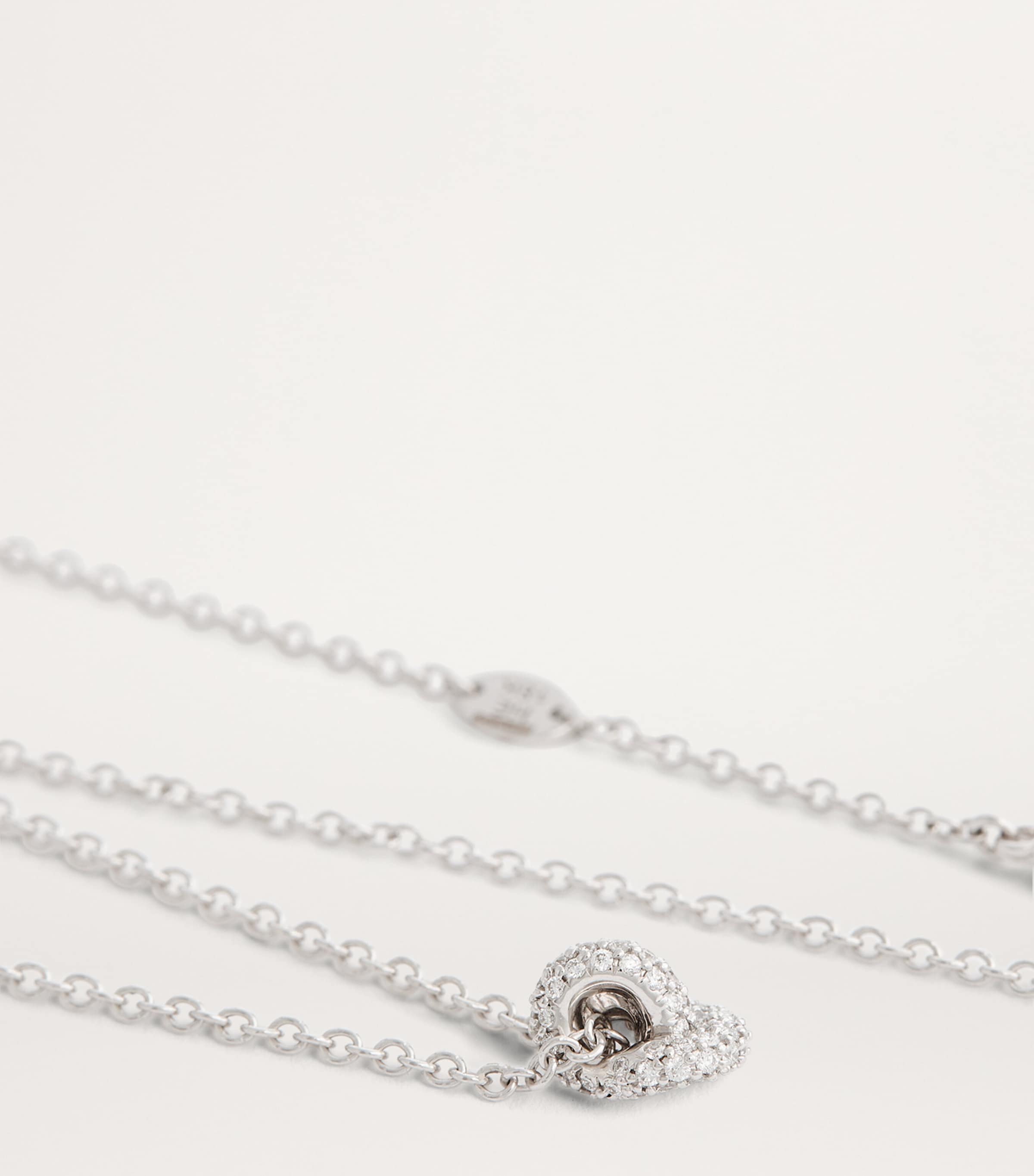 Engelbert White Gold and Pavé Diamond Legacy Knot Necklace
