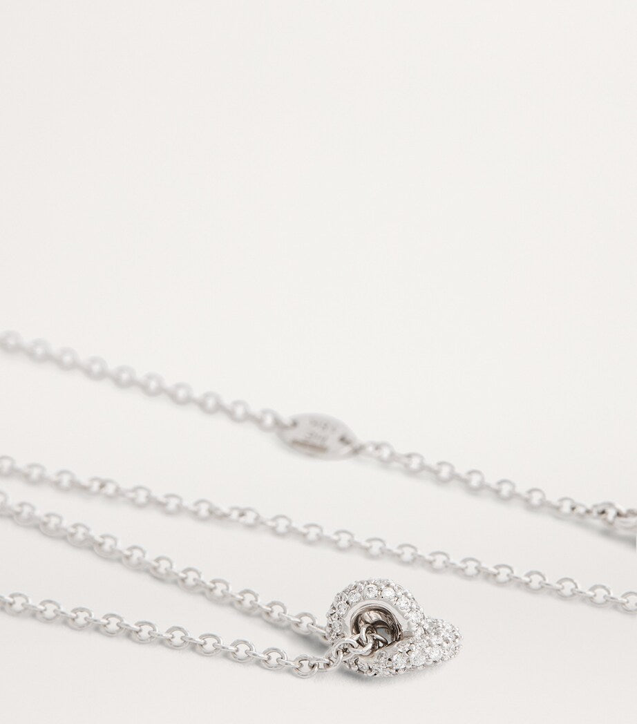 Engelbert Legacy Knot pendant necklace white gold diamonds - British product