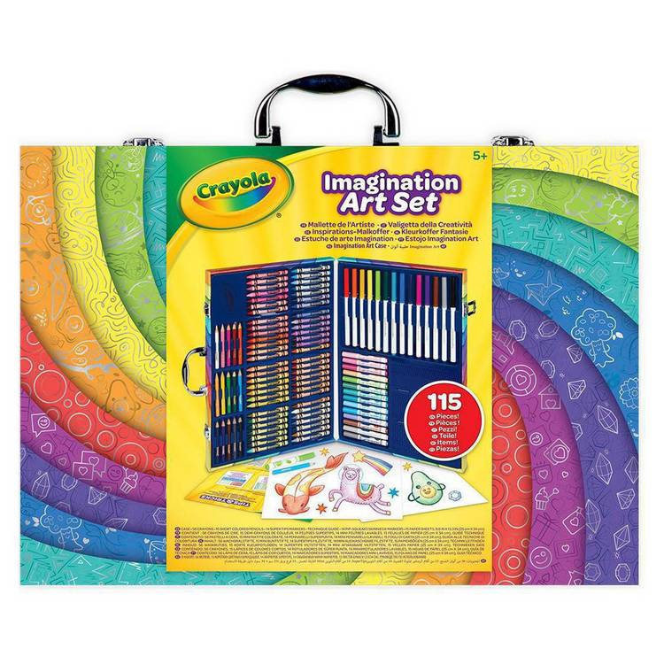 Crayola Imagination Art Set with 115 pieces for kids (British brand)