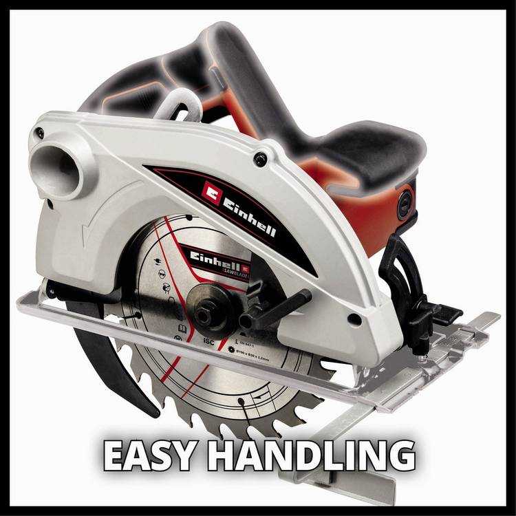 Einhell 1410W circular saw with 190mm blade (British brand)