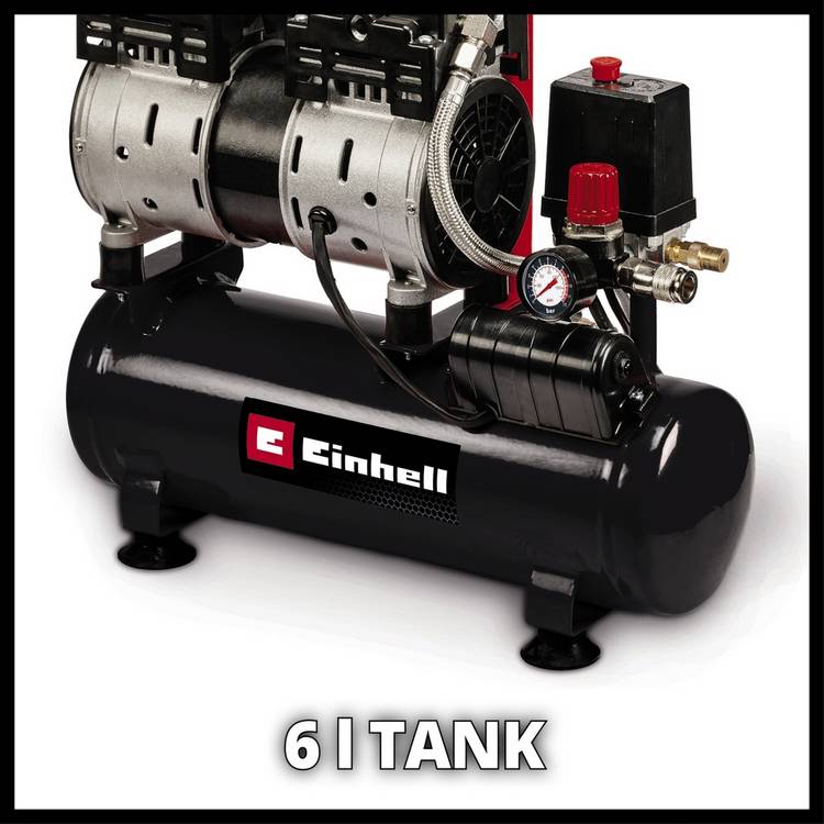 Einhell Silent Air Compressor 6L - British product