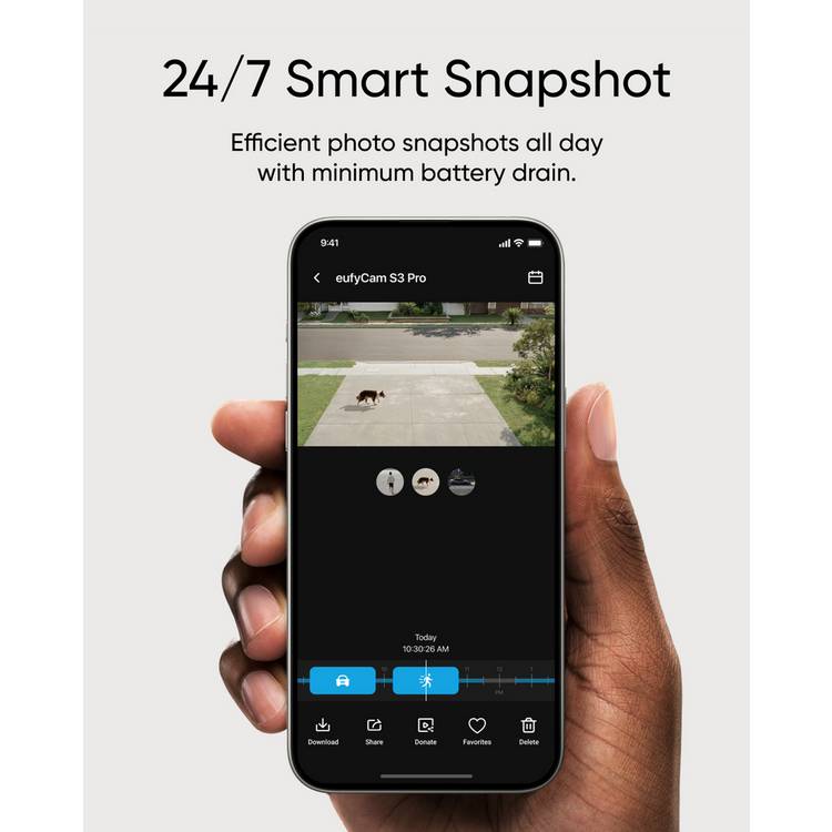 eufyCam S3 Pro 4K outdoor camera (British brand)