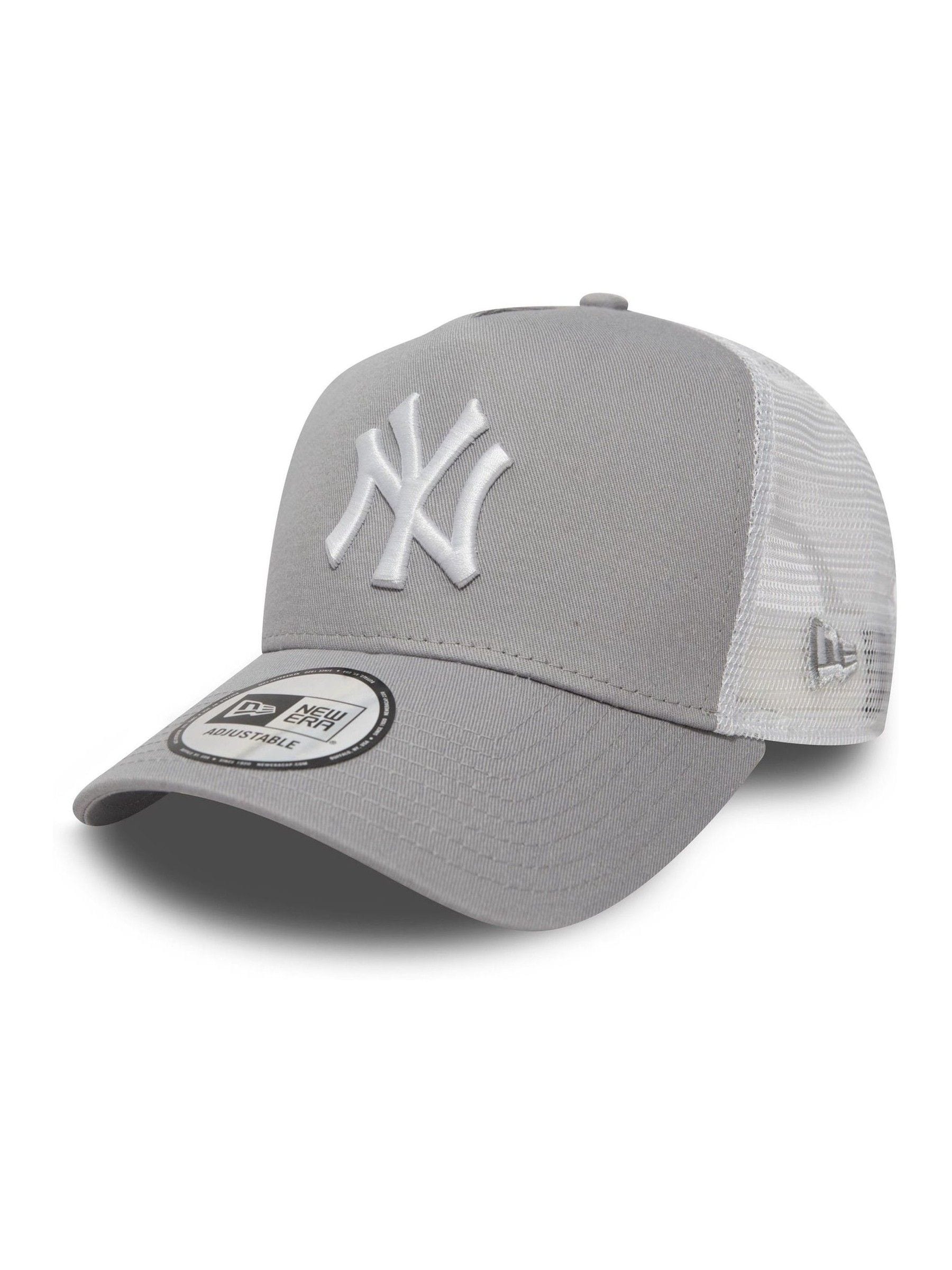 New Era Black New York Yankees Clean A-Frame Trucker Cap
