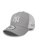 New Era Black New York Yankees Clean A-Frame Trucker Cap