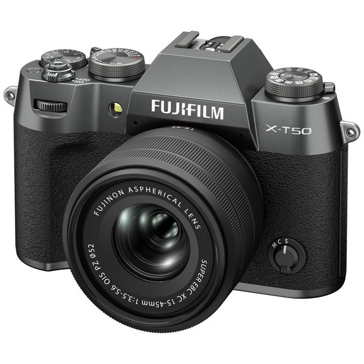 FujiFilm XT50 45mm mirrorless camera charcoal, UK version