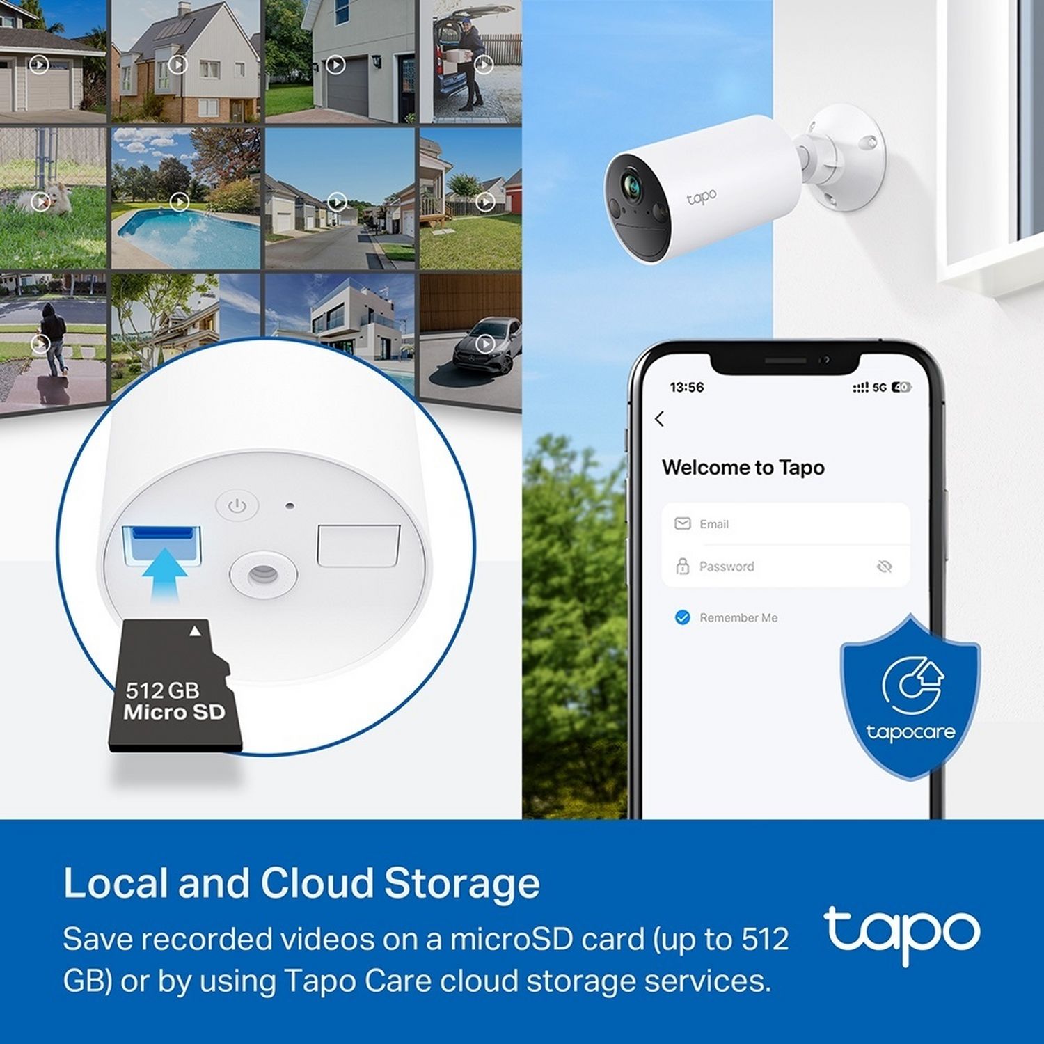 Tapo C410 2K solar outdoor security camera (British brand)