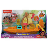 Fisher-Price Moana and Maui canoe toy boat set, imported from the UK