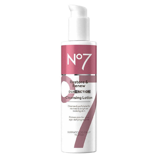 No7 Restore & Renew Dual Action Cleansing Lotion 200ml GOODS Boots   