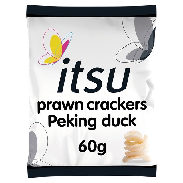 Itsu Peking duck prawn crackers sharing bag    60g GOODS M&S   