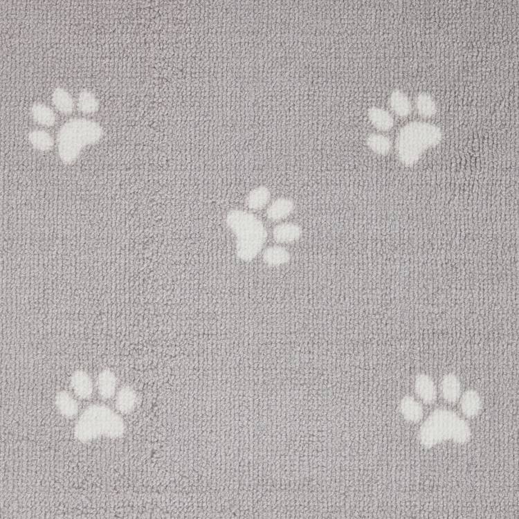 Argos Home grey paw print runner and mat set 180x57cm - British product
