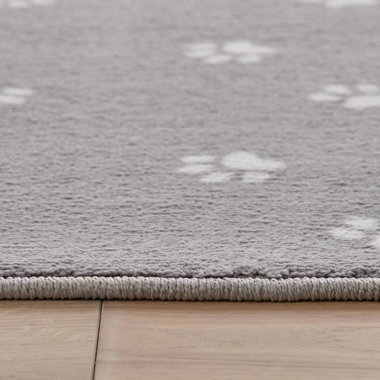 Argos Home grey paw print runner and mat set 180x57cm - British product