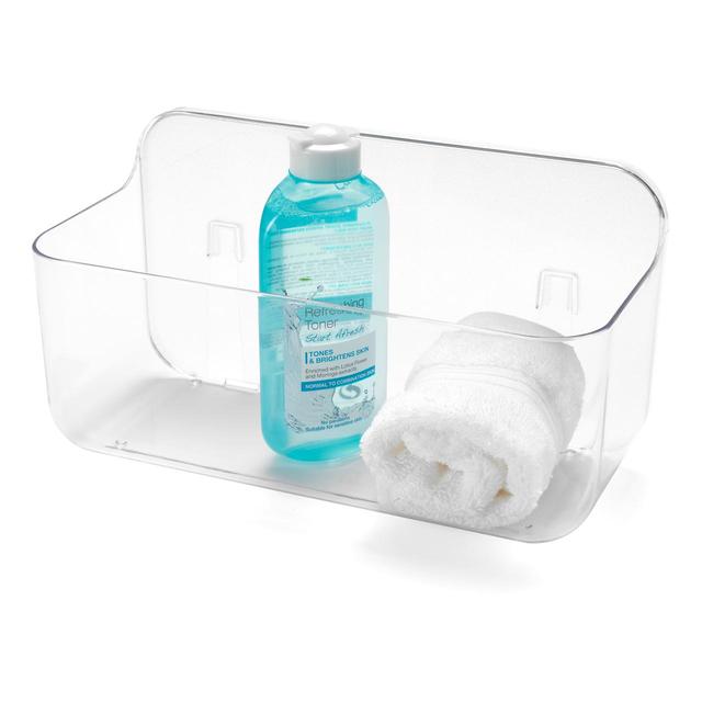 Addis Invisifix Bathroom Shower Storage Caddy Holder Clear GOODS M&S   