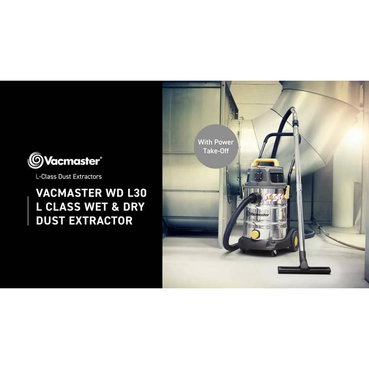 Vacmaster L Class wet dry vacuum 30L, imported from the UK