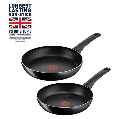 Argos Tefal Titanium Force 2-Piece Non-Stick Frying Pan Set (20cm & 26cm) Black- Buy online at McGrocer