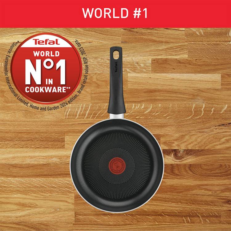 Tefal Titanium Force 2 piece non-stick frying pan set black - British product
