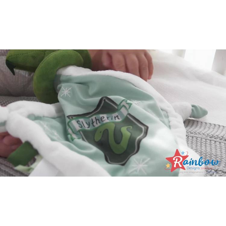 Harry Potter Slytherin baby comforter with Dobby rattle (British brand)