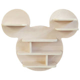 Disney Mickey Mouse wall mounted bookcase light wood - British product