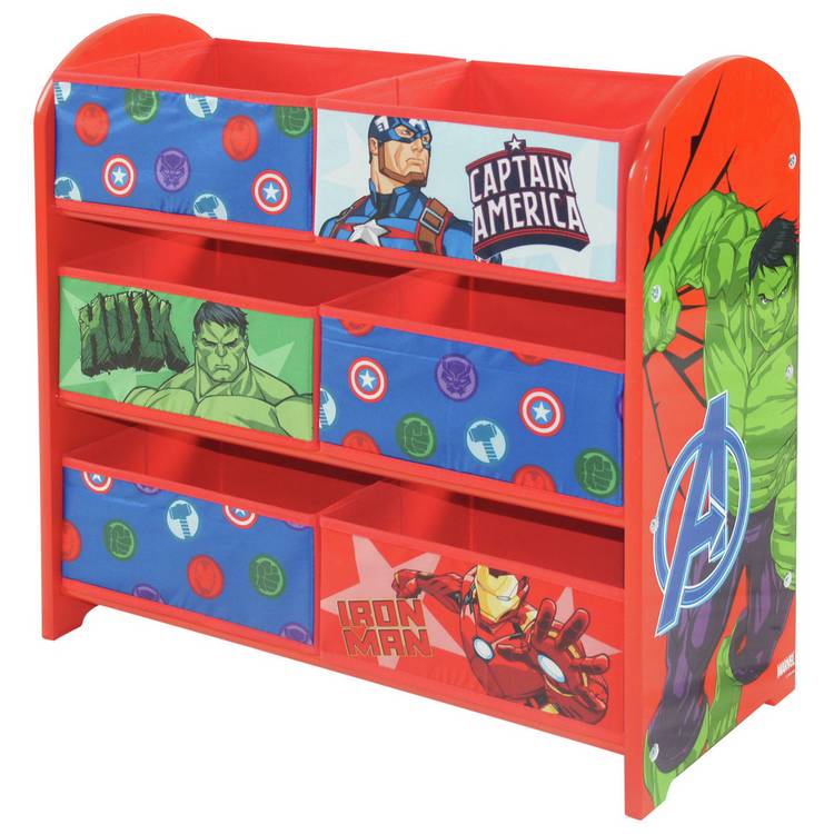 Disney Marvel Avengers 3-tier storage unit in red (British brand)