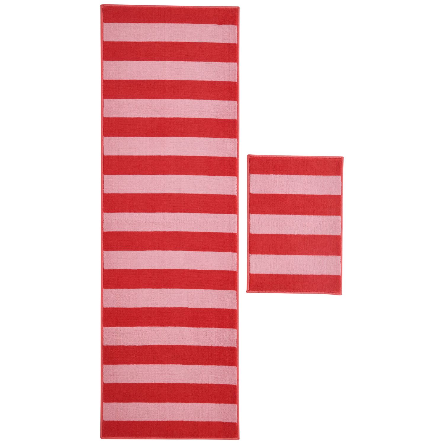 Argos Home red pink runner mat set 180x57cm, UK version