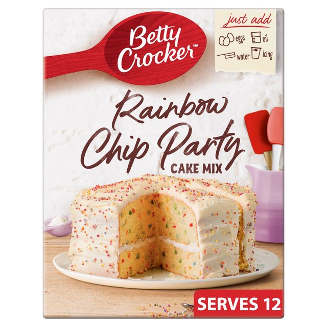 Betty Crocker Rainbow Chip Party Cake Mix   425g