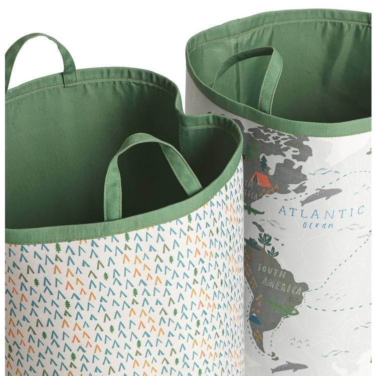 Habitat world map laundry bag set 124L, imported from the UK