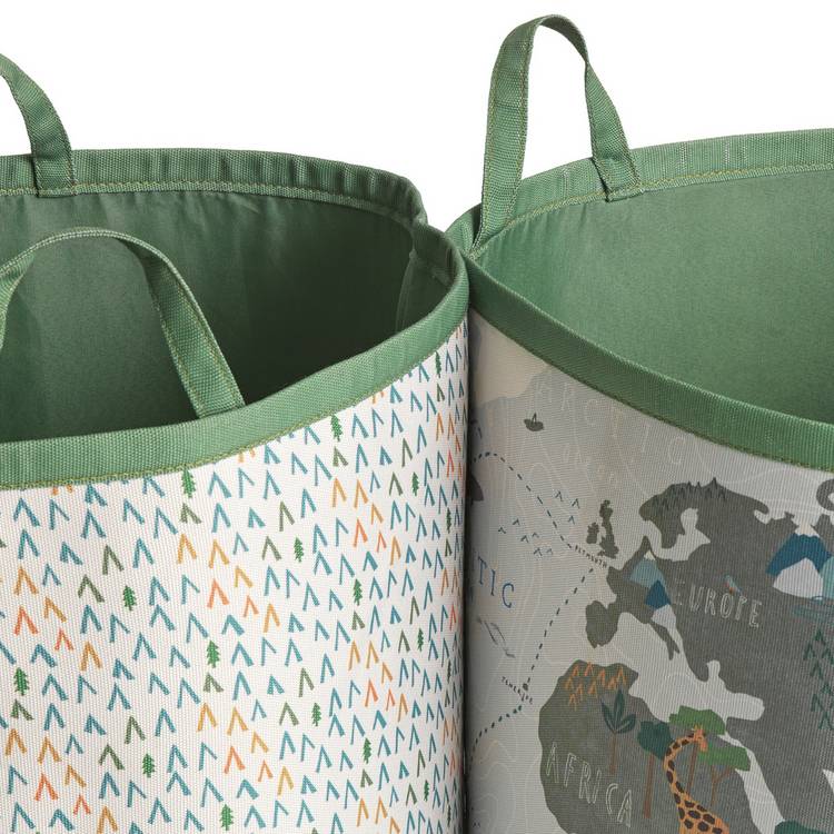Habitat world map laundry bag set 124L, imported from the UK