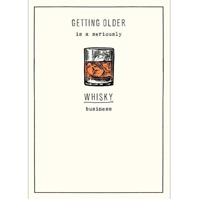 Seriously Whisky Business Birthday Card GOODS M&S   