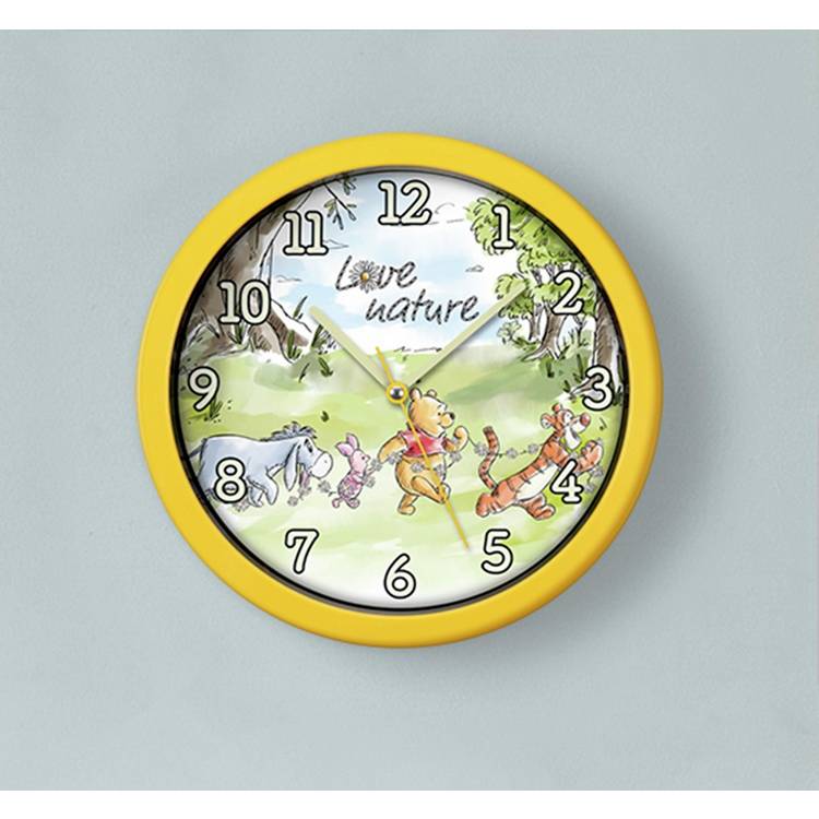 Disney Winnie the Pooh wall clock 25cm, imported from the UK