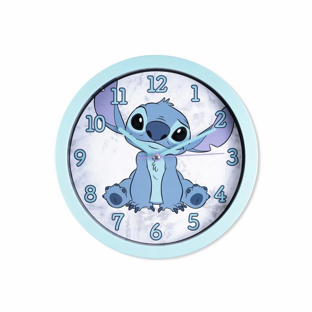 Disney Lilo & Stitch wall clock blue 25cm (British brand)