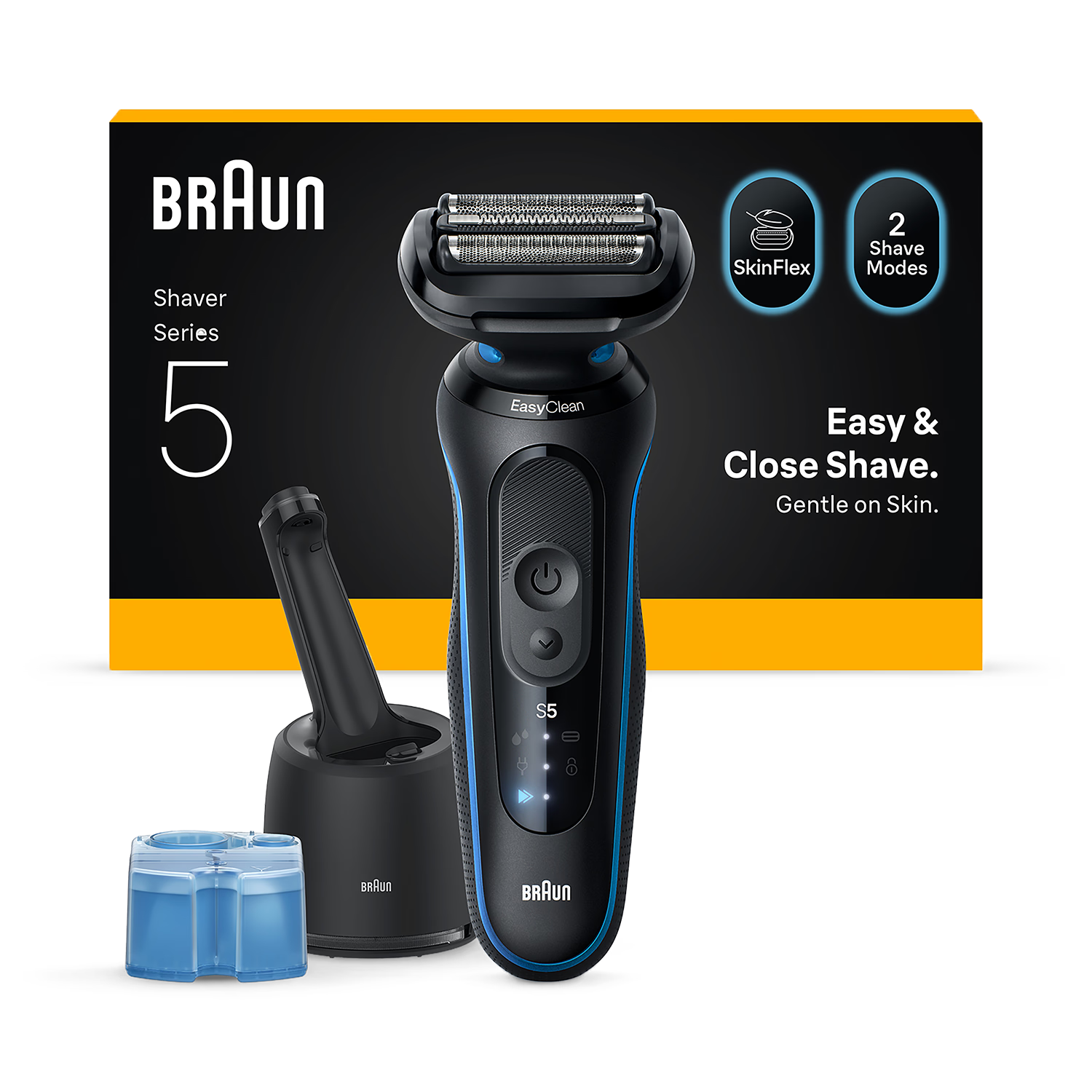 Braun Series 5 electric shaver blue (British brand)