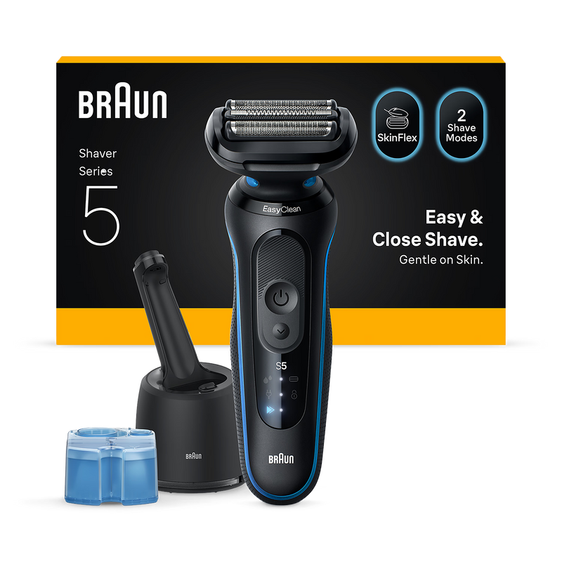 Braun Series 5 electric shaver blue (British brand)