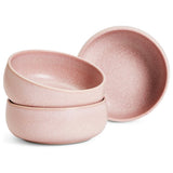 Habitat stoneware nibble bowls pink set of 3, imported from the UK