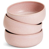 Habitat stoneware nibble bowls pink set of 3, imported from the UK