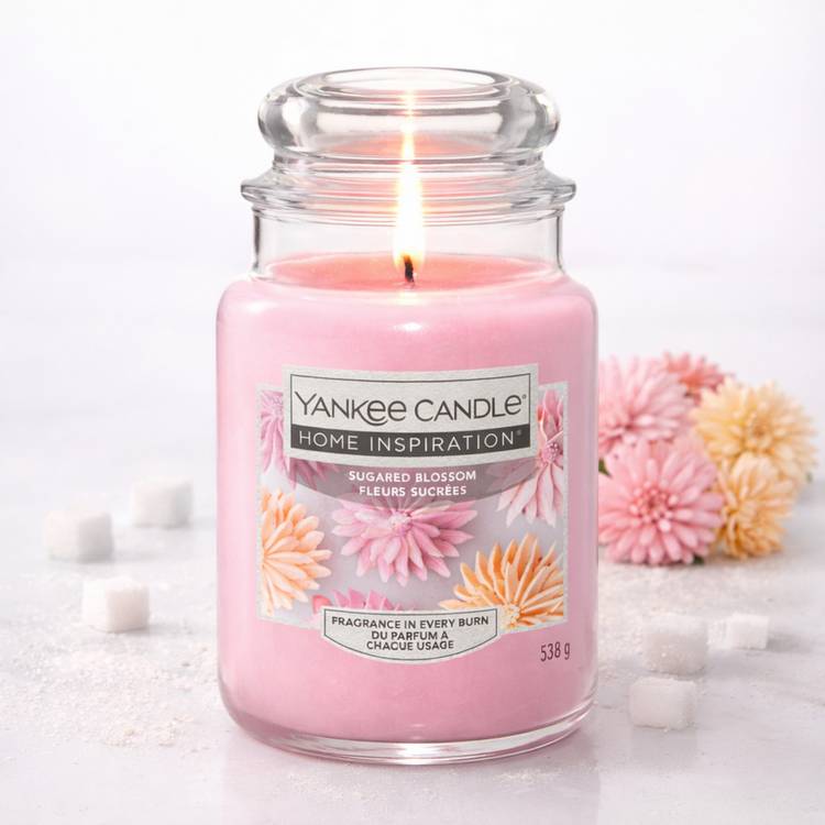 Yankee Candle large scented candle Sugared Blossom (British brand)