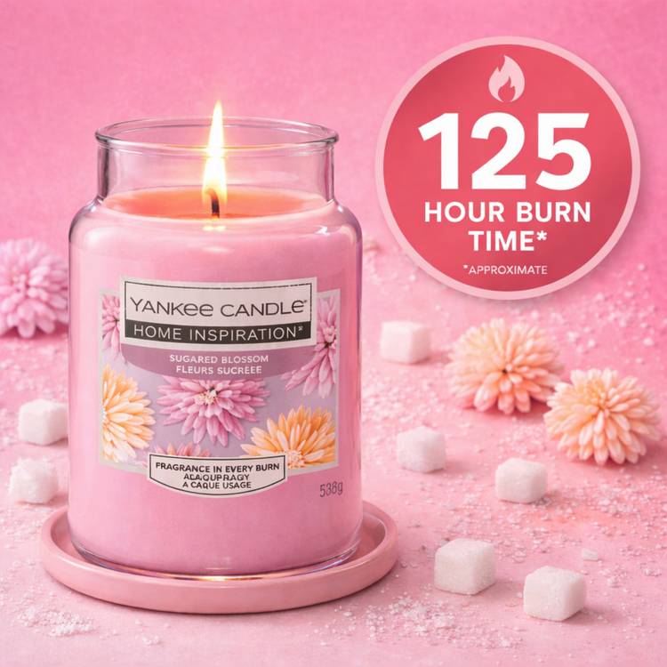 Yankee Candle large scented candle Sugared Blossom (British brand)