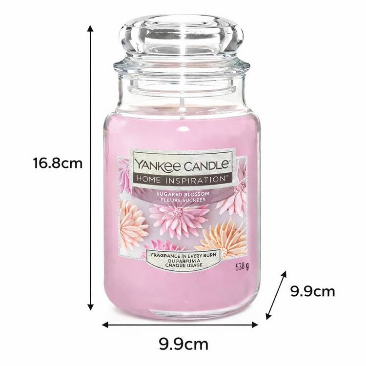 Yankee Candle large scented candle Sugared Blossom (British brand)