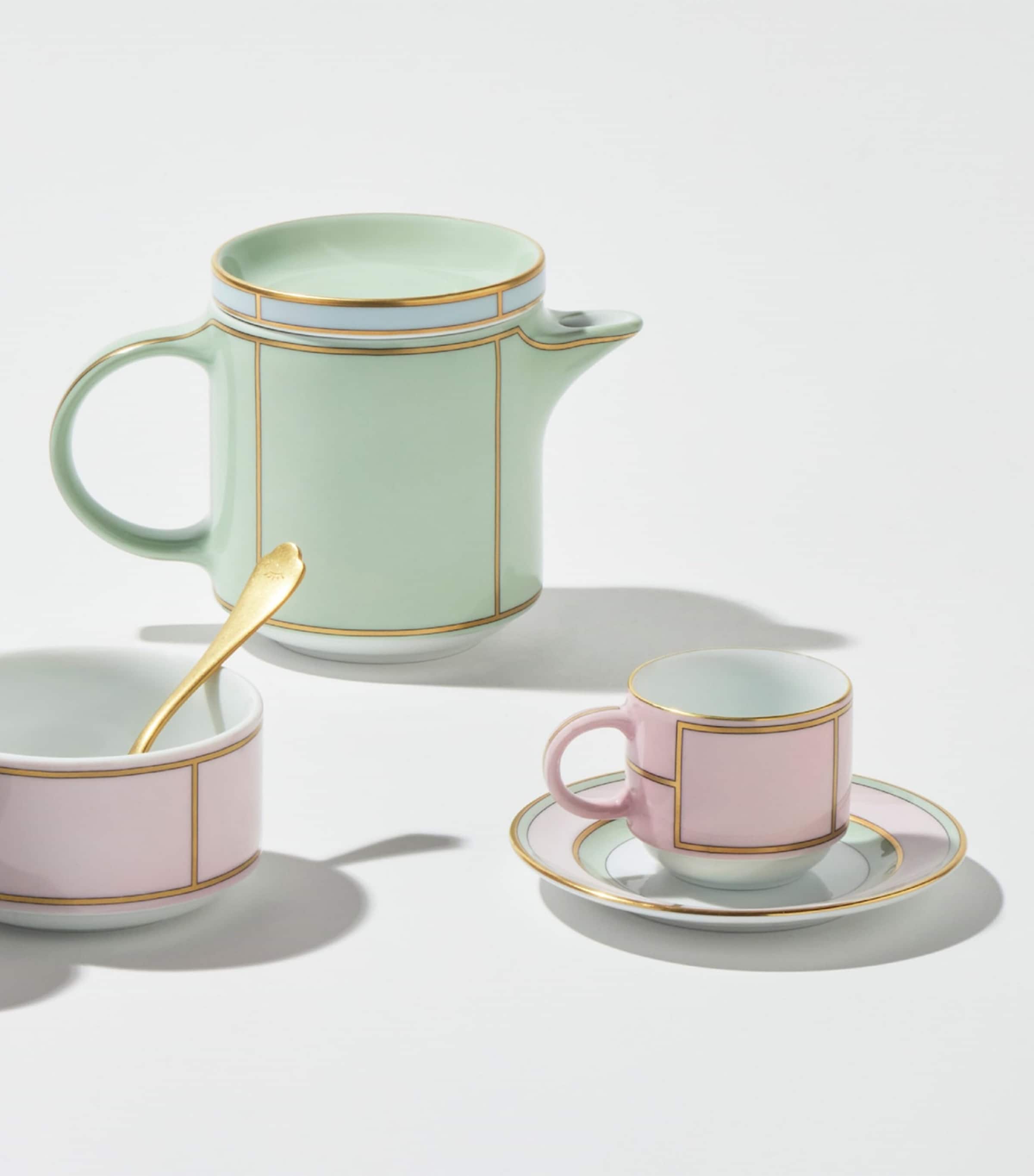 GINORI 1735 porcelain Colonna Diva coffee saucer 12.5cm, UK version