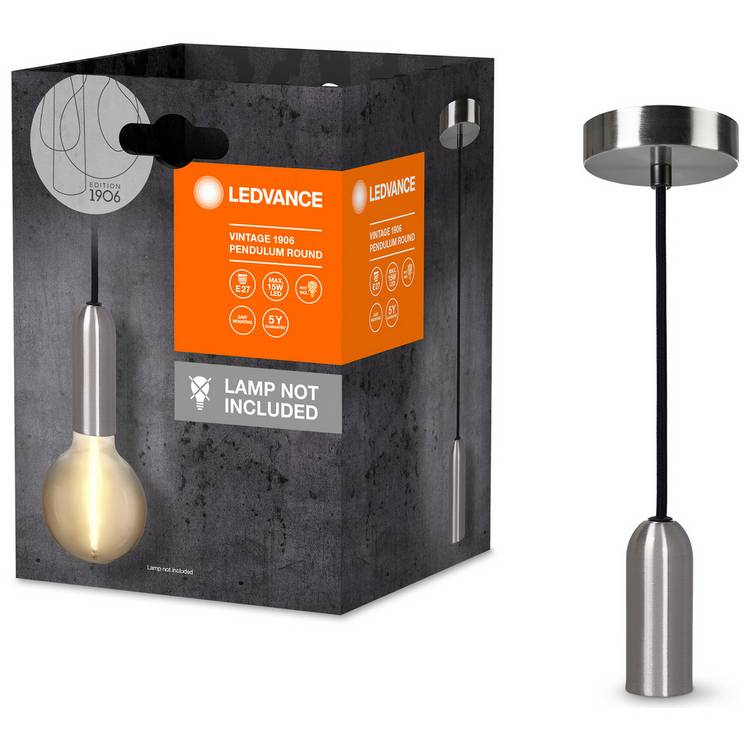 Osram nickel finish pendant light 14.5cm - British product