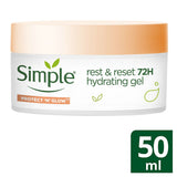 Simple Protect 'N' Glow 72h Hydrating Gel Rest and Reset 50ml Make Up & Beauty Accessories Boots   