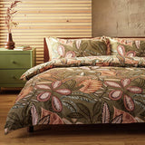 Habitat cotton painterly leaf bedding set single (British brand)