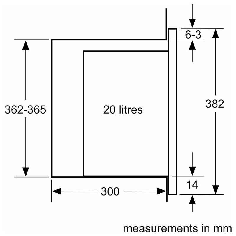 Bosch BFL523MS0B Built In Microwave - Stainless Steel