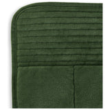 Habitat velvet quilted bedspread green king (British brand)