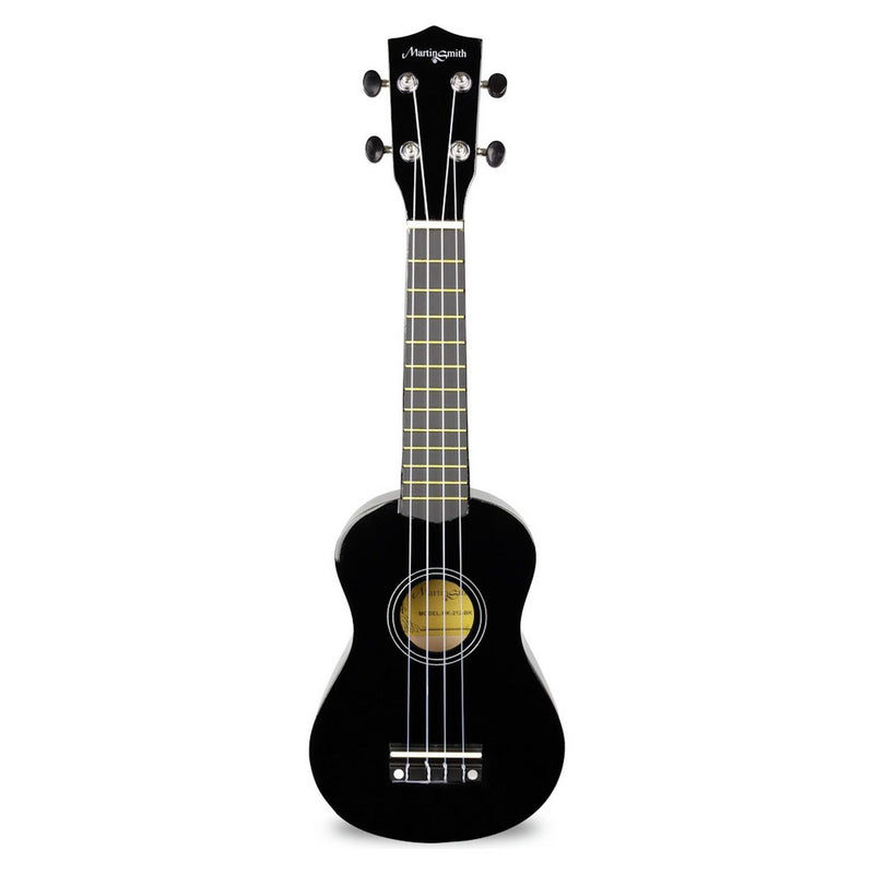 Martin Smith soprano ukulele 21-inch beginner pack black (British brand)