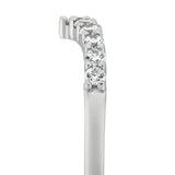 Revere sterling silver wishbone ring cubic zirconia (British brand)
