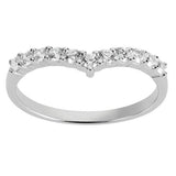 Revere sterling silver wishbone ring cubic zirconia (British brand)