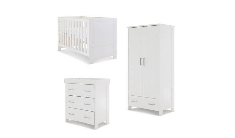 Obaby Nika 3 Piece Nursery Furniture Set - White GOODS Argos